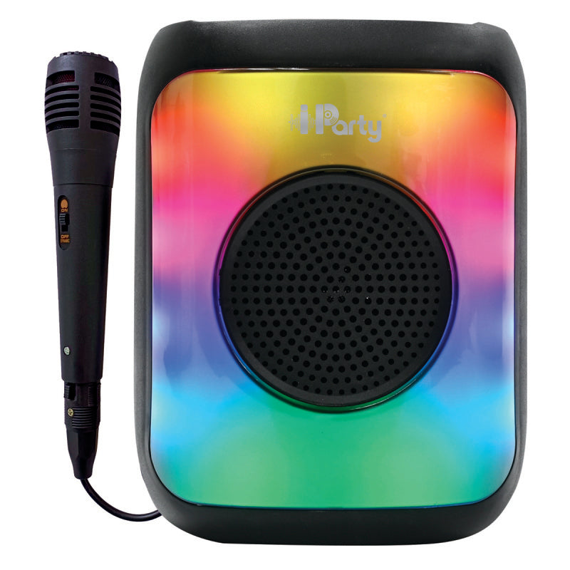 Karaoke Flame Bluetooth Speaker with Mic and Party Lights