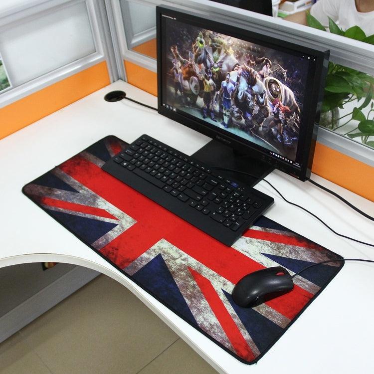 Extended Large UK Flag Pattern Gaming and Office Keyboard Mouse Pad, Size: 70cm x 30cm