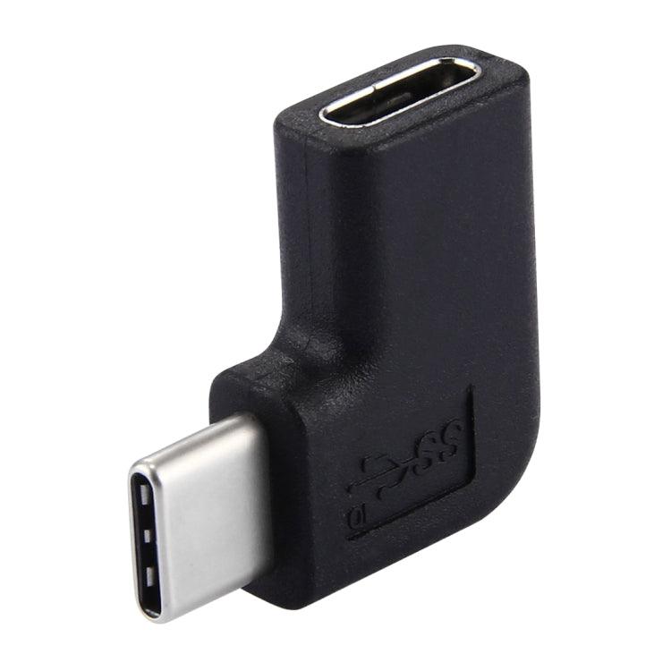 Elbow USB-C / Type-C Female to USB-C / Type-C Male Connector Adapter, For Macbook, Nokia, Google Tablet PC, Samsung, Letv, Huawei, Lenovo, Microsoft, Xiaomi, OnePlus, and other Smartphones (Black)