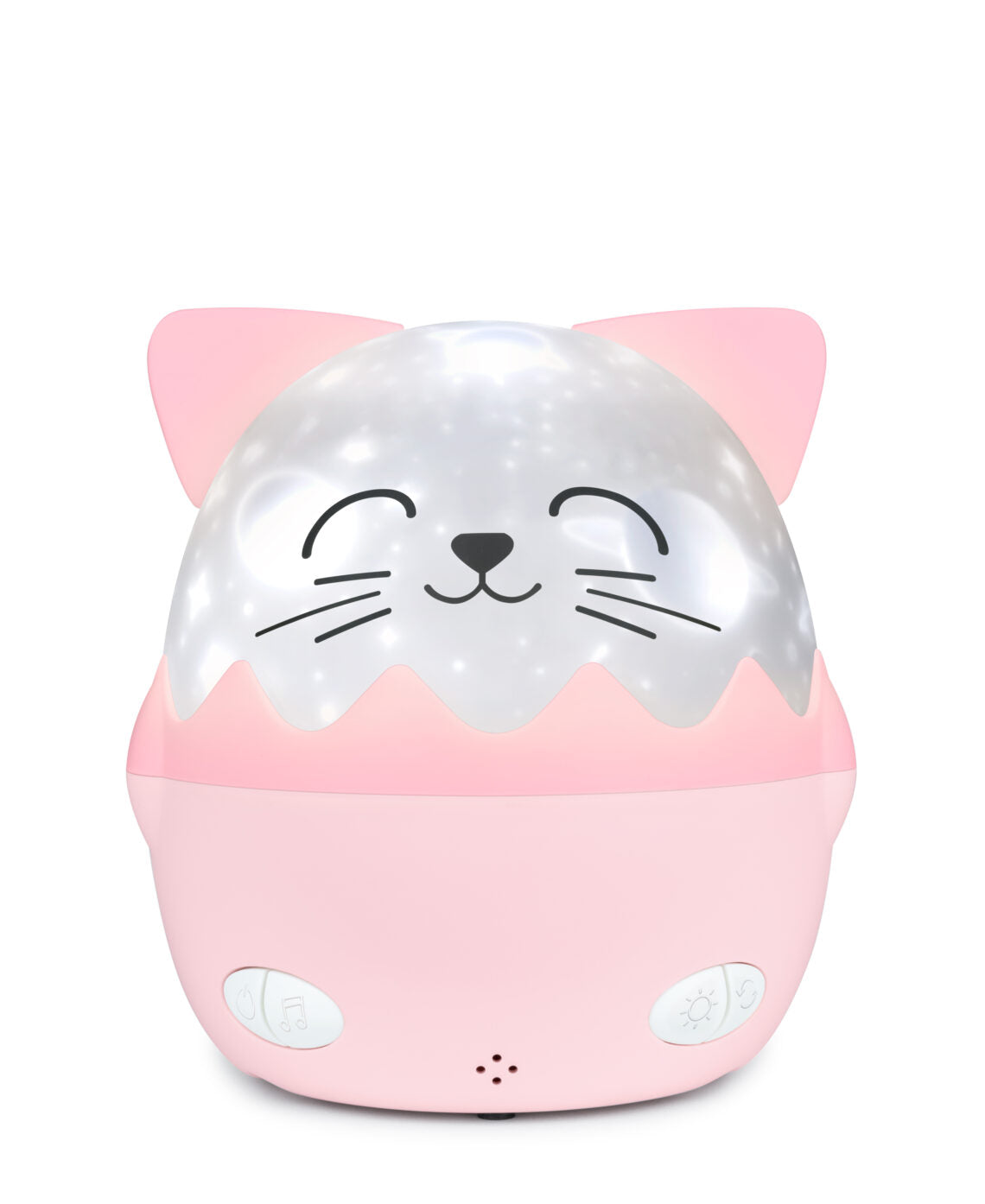 Bigben Kids Pink Cat-Shaped Night Light With 360° Projection And Wireless Music