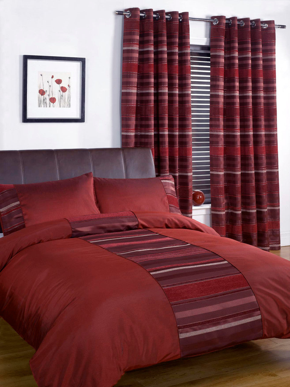 New York Duvet Set King Red