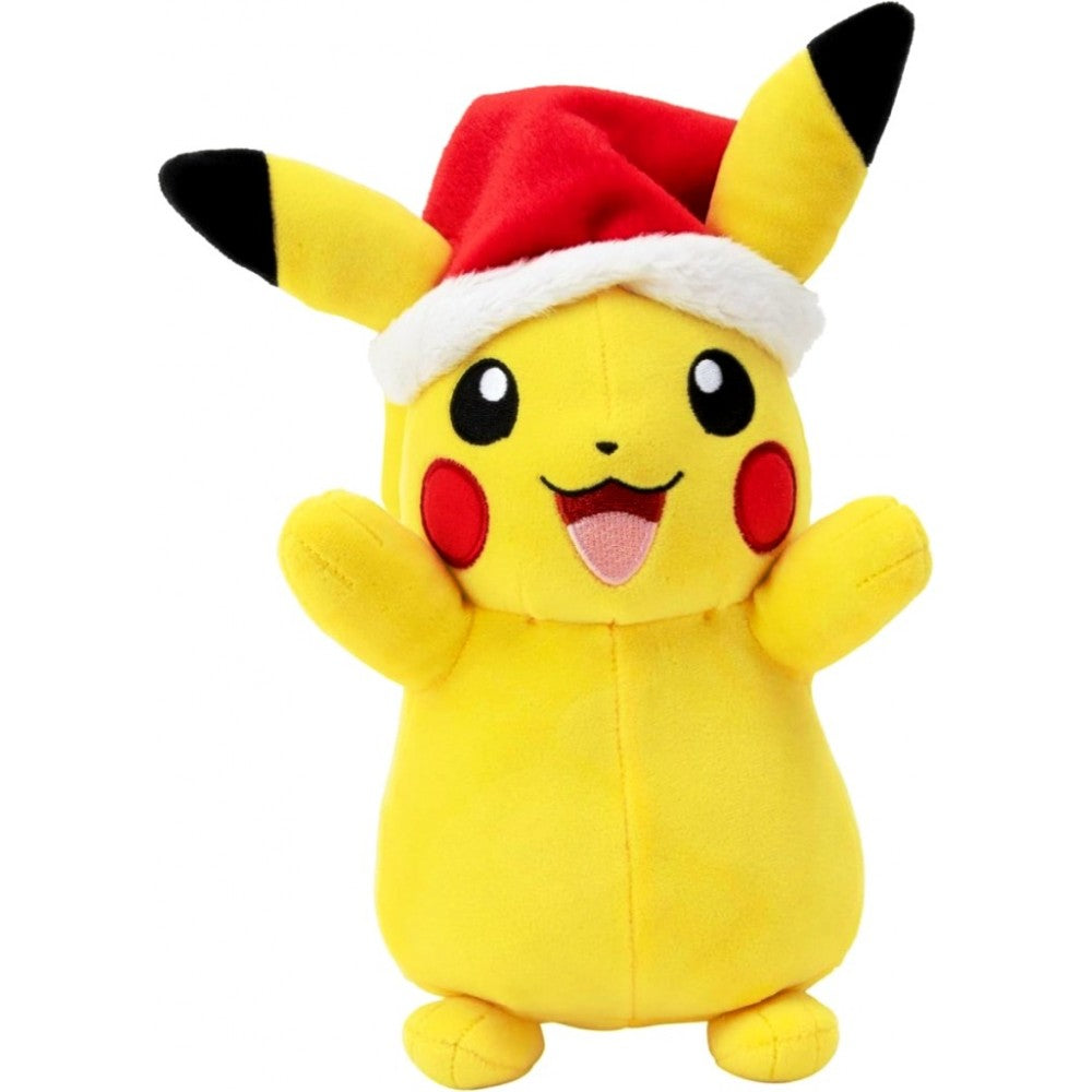 Pokemon 8" Holiday Plush - Pikachu with Santa Hat