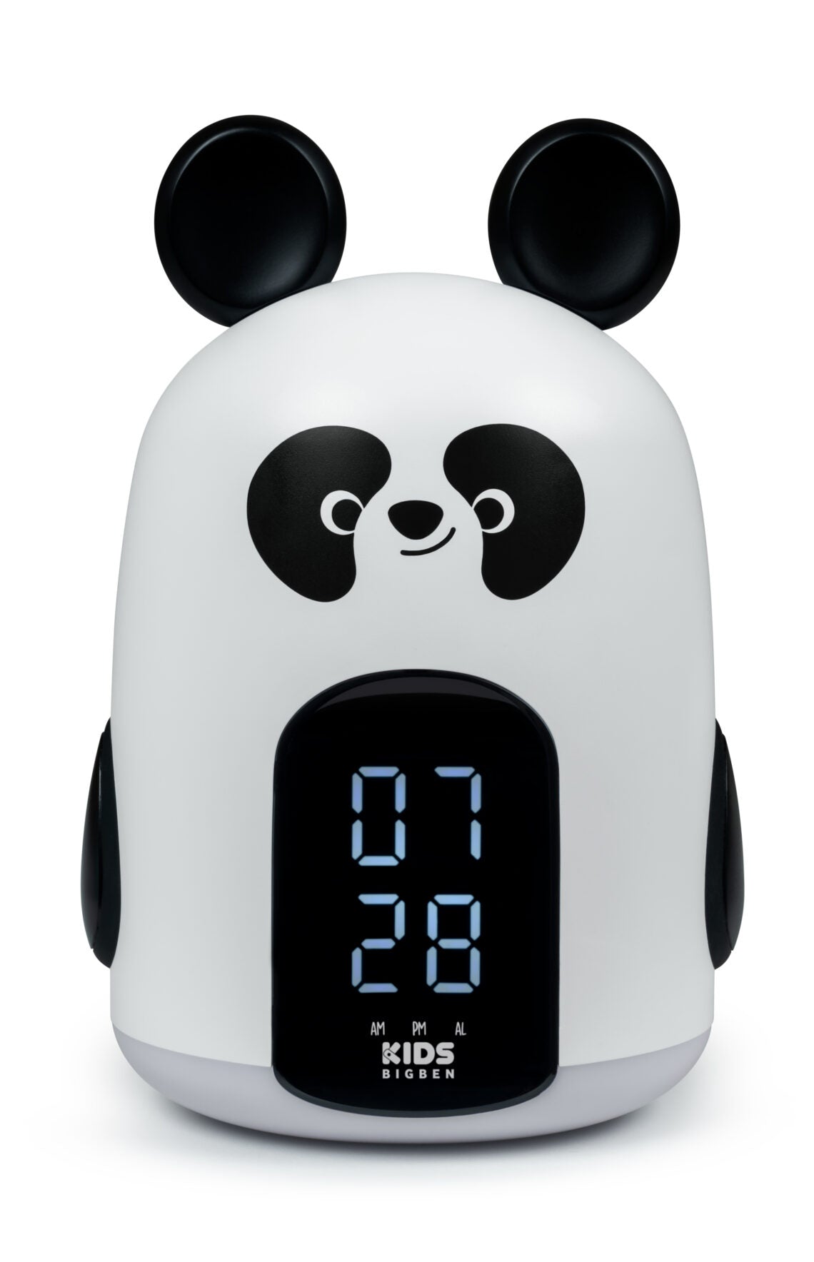 Bigben Kids Alarm Clock With Night Light With Three Black And White Panda  Sounds