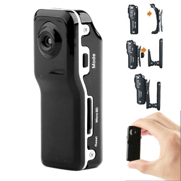 MD80 3-in-1 Mini Digital Video Camera Camcorder Pocket DV - 720x480 Pixels, 60° Viewing Angle (Black)
