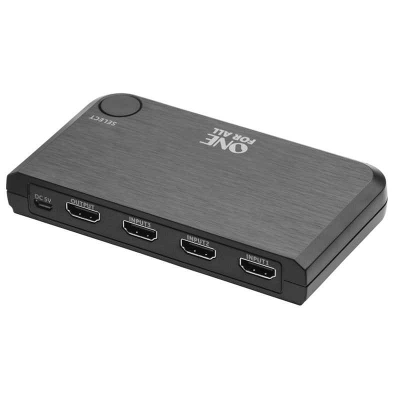 OneforAll Smart HDMI Switch 4K including Remote Control