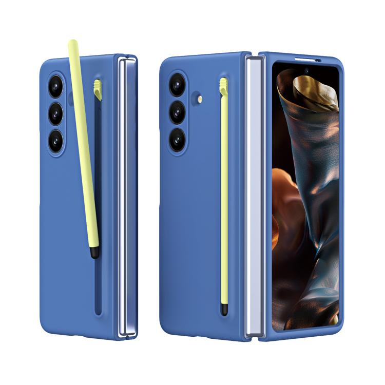 Samsung Galaxy Z Fold7 5G Skinfeel Shockproof Phone Case, No Pen (Blue)