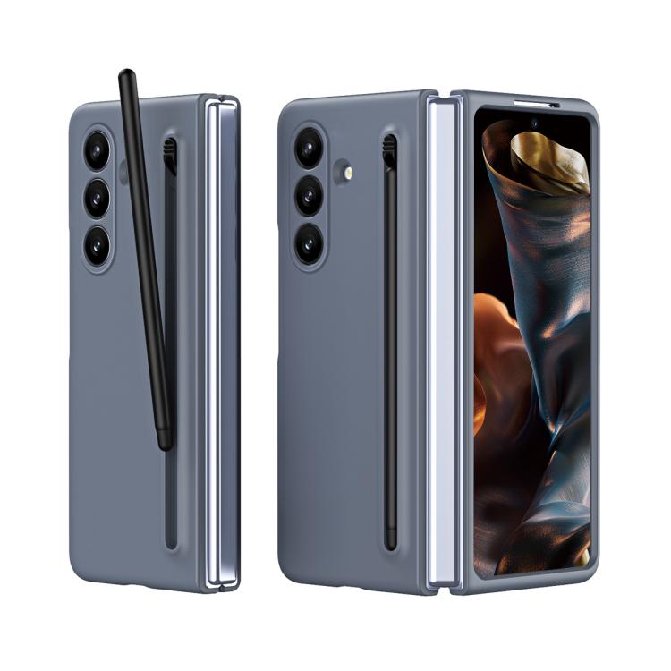 Samsung Galaxy Z Fold7 5G Skinfeel Shockproof Phone Case, No Pen (Dark Grey)