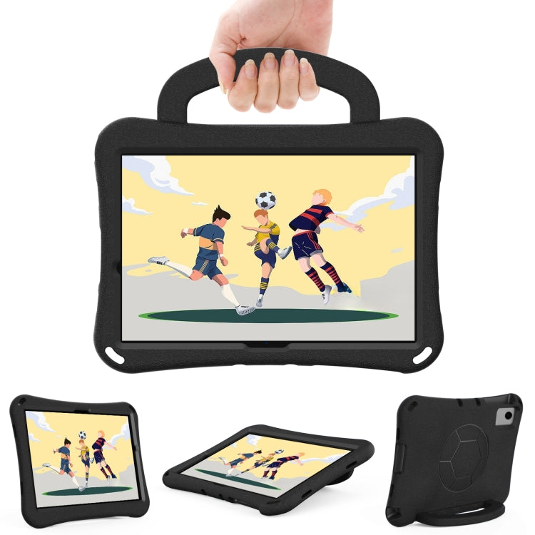 Samsung Galaxy Tab A9+ 2023 Handle Football Shaped EVA Shockproof Tablet Case Cover (Black)