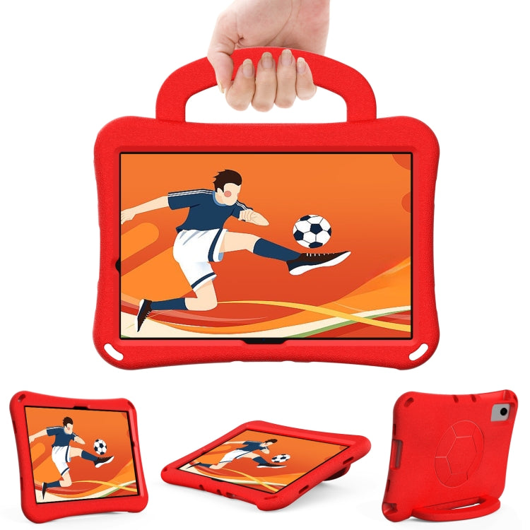 Samsung Galaxy Tab A9+ 10.95 2023 Handle Football Shaped EVA Shockproof Tablet Case (Red)
