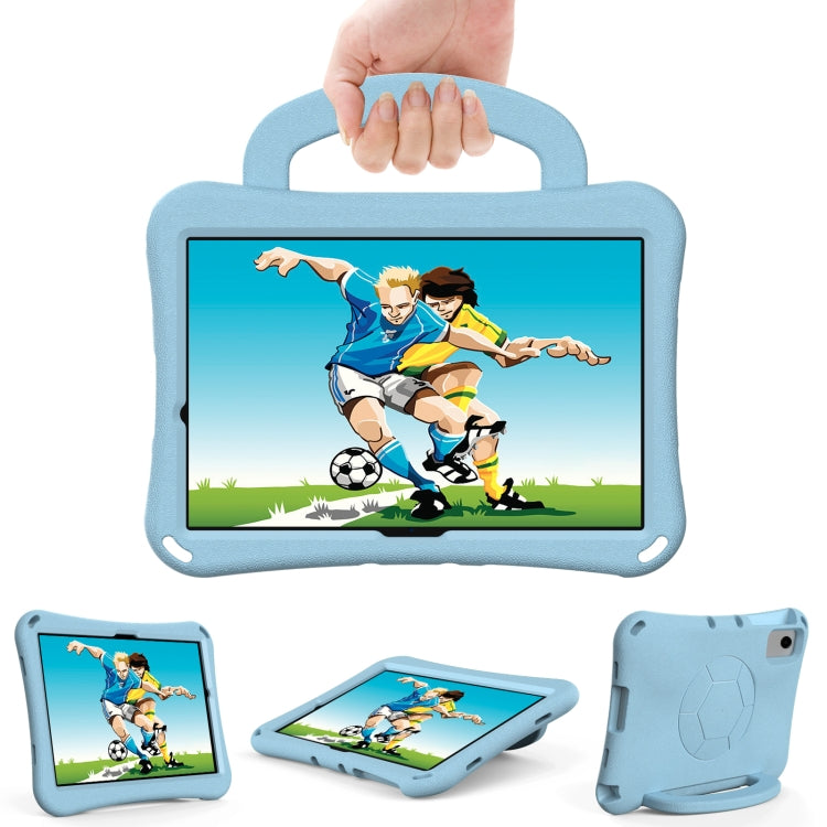 Samsung Galaxy Tab A9+ 10.95 2023 Handle Football Shaped EVA Shockproof Tablet Case (Light Blue)
