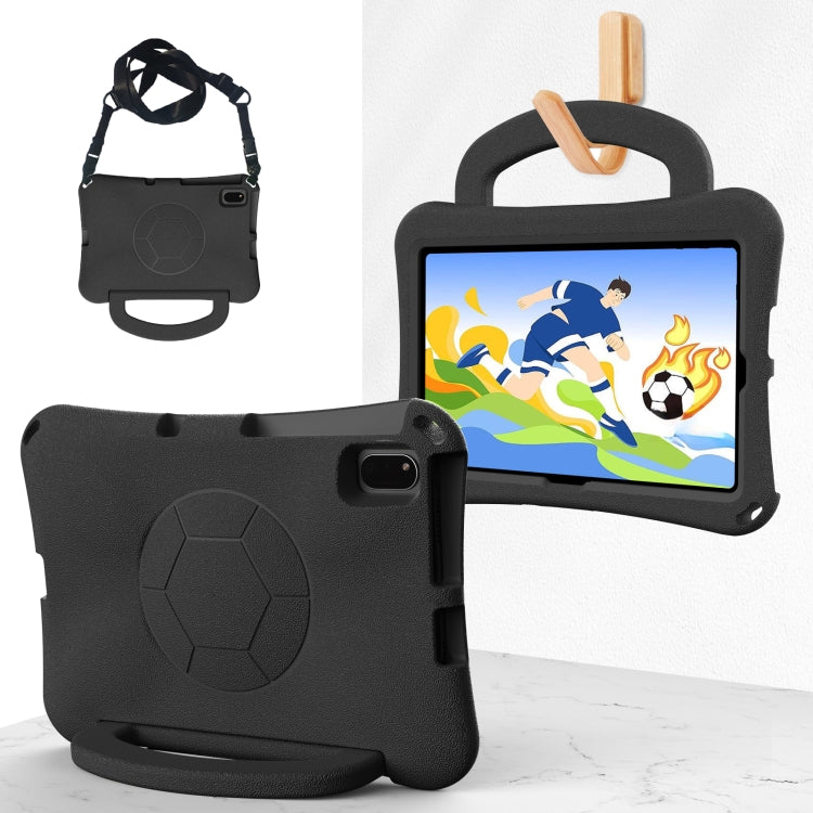 Samsung Galaxy Tab S6 Lite 10.4 2024 Handle Football Shaped EVA Shockproof Tablet Case Cover (Black)