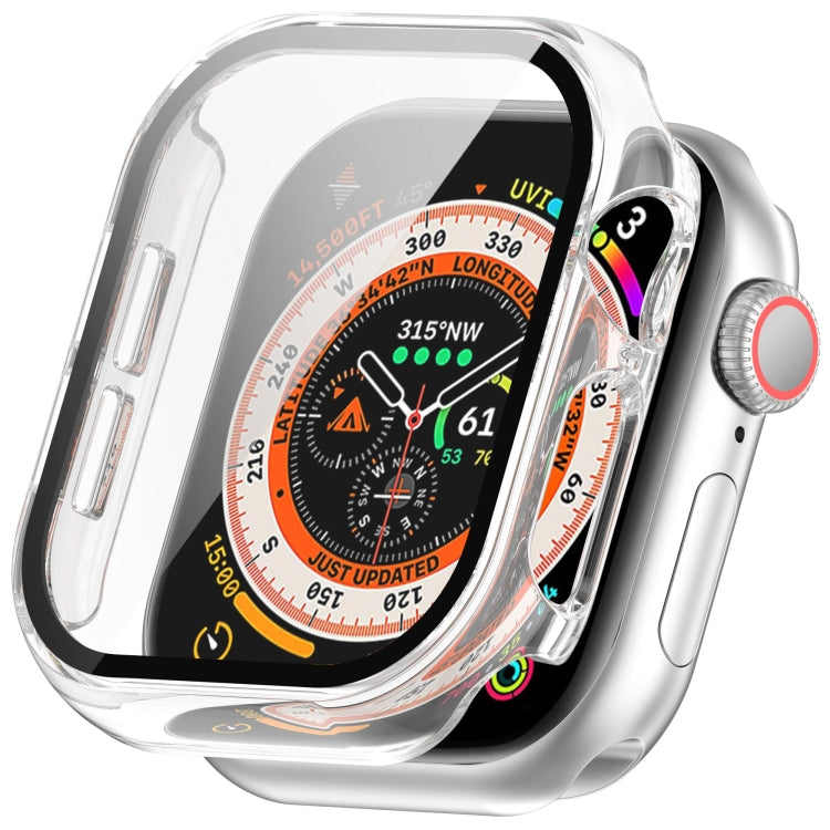 Apple Watch Series 10 46mm Tempered Glass Film Integrated PC Watch Case Cover (Transparent)