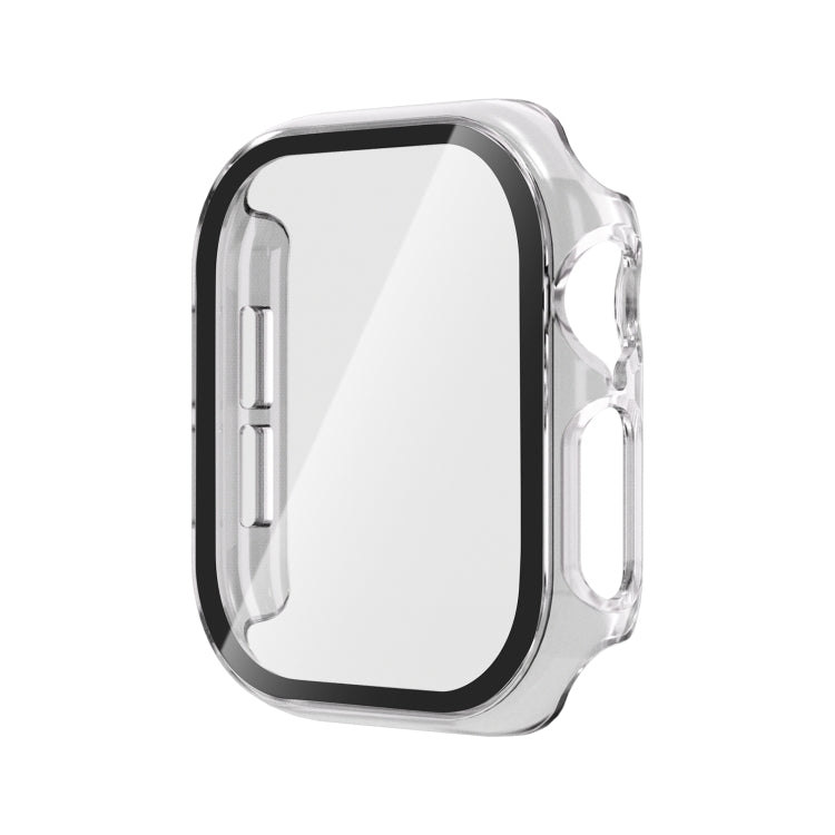 Apple Watch Series 10 42mm Tempered Glass Film Integrated PC Case Cover - Transparent