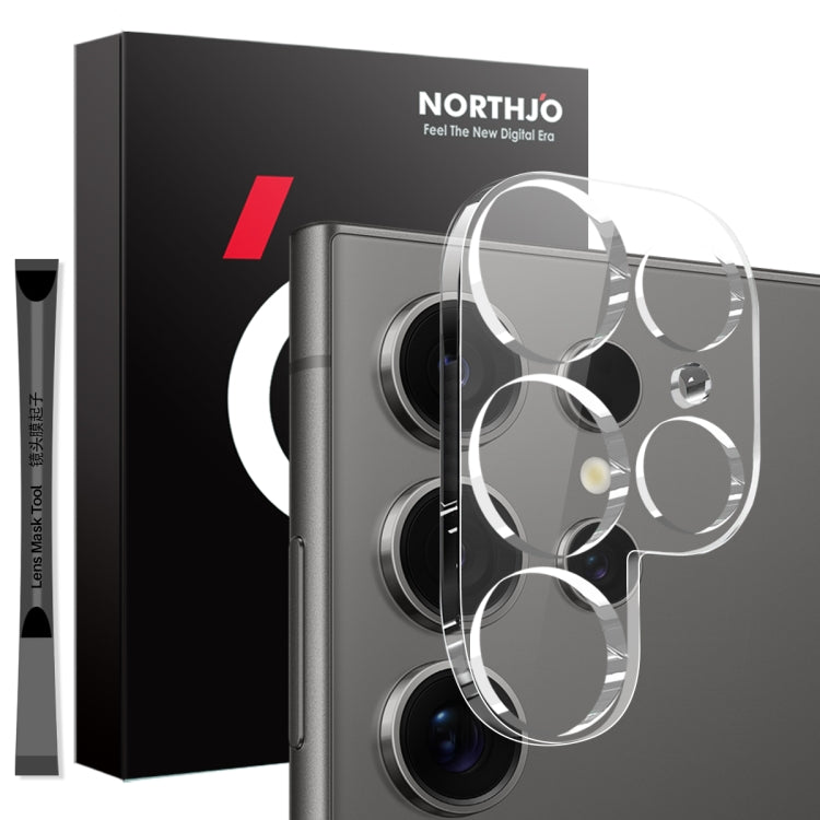 Samsung Galaxy S25 Ultra 5G NORTHJO Camera Lens Protector - 3D HD Tempered Glass Film (Clear)