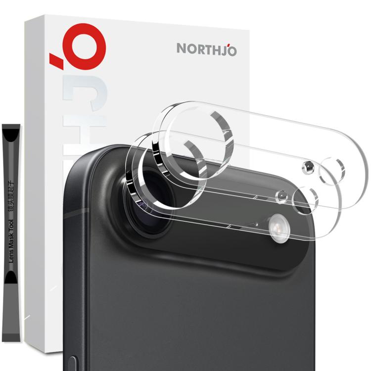 Apple iPhone Air Camera Lens Protector 2-Pack NORTHJO 3D HD Tempered Glass Film (Clear)