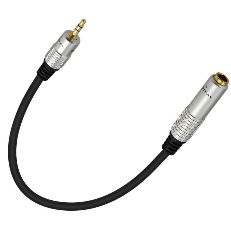 JUNSUNMAY 6.35mm Female to 3.5mm TRS Male Stereo Audio Cable Guitar Cord, 0.3m