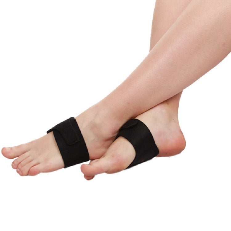 Flat Foot Orthopedic Insole with High Arch Support - Free Size (Black)