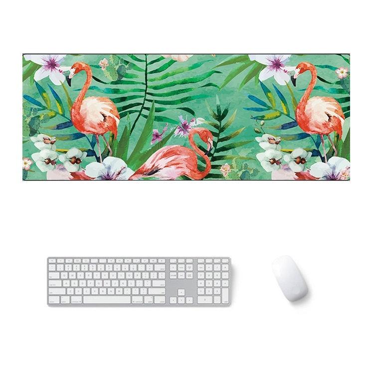 900x400x4mm Office Learning Rubber Mouse Pad Table Mat (6 Flamingo)