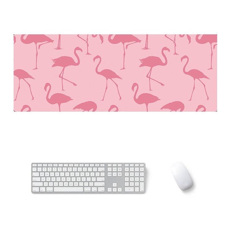 900x400x4mm Office Learning Rubber Mouse Pad Table Mat (7 Flamingo)