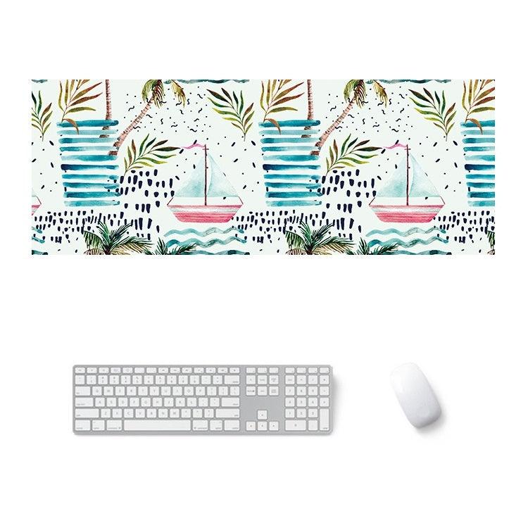 900x400x4mm Office Learning Rubber Mouse Pad Table Mat (14 Tropical Rainforest)