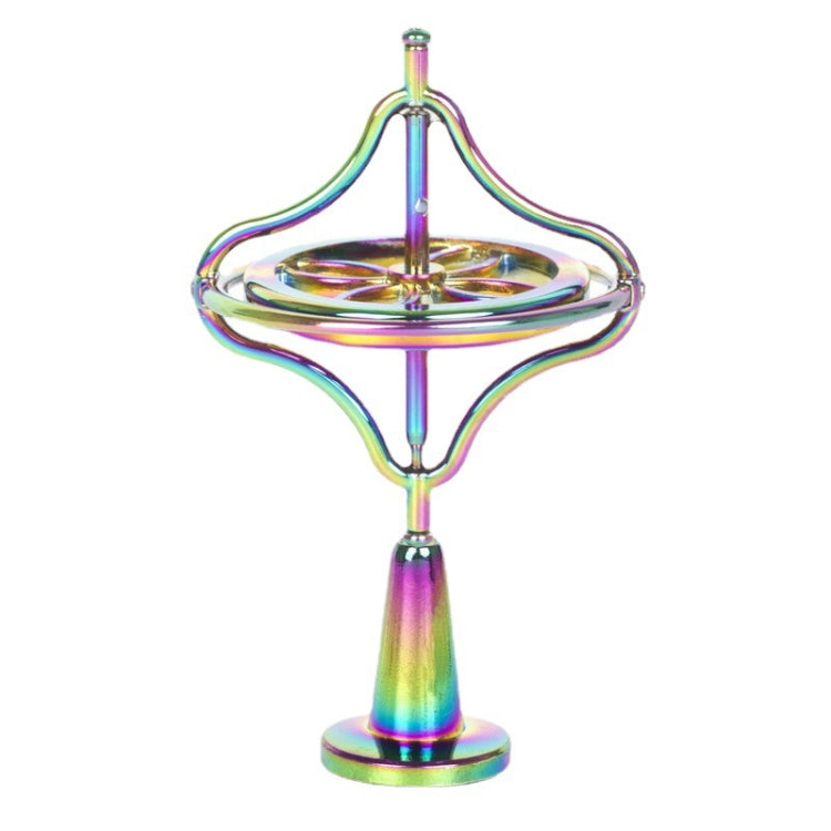 Fingertips Zinc Alloy Decompression Toy Metal Gyroscope - Colorful
