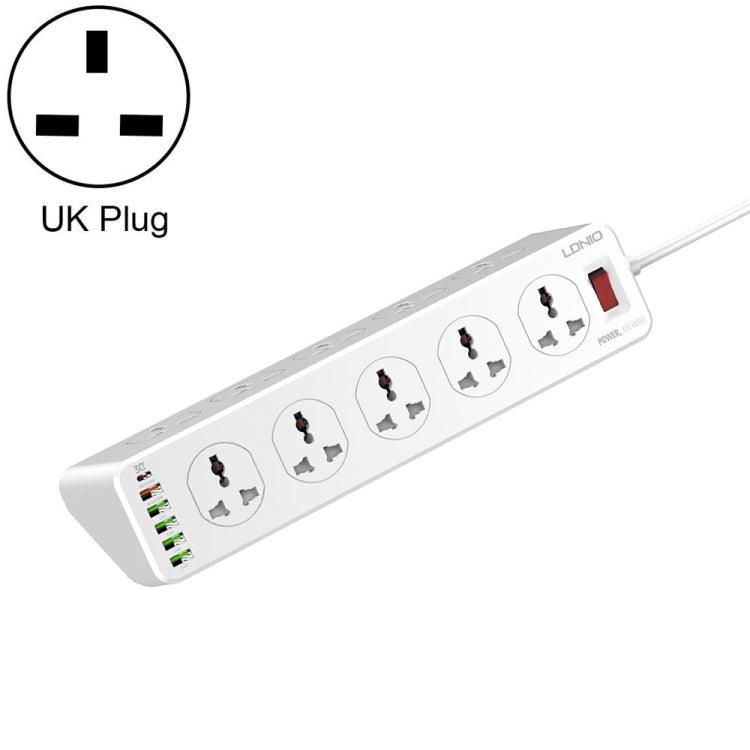 LDNIO 30W 10+6 Ports Multifunctional Travel Home Office Fast Charging Socket (UK Plug)