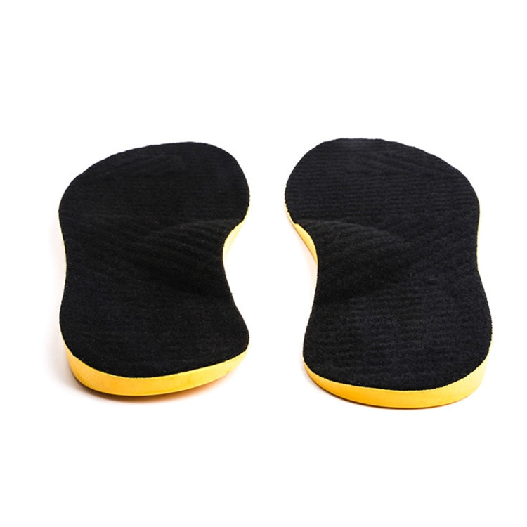 1 Pair Black O/X Leg Orthopedic Insoles Correction Shoe Inserts with Arch Support, Size 39-40