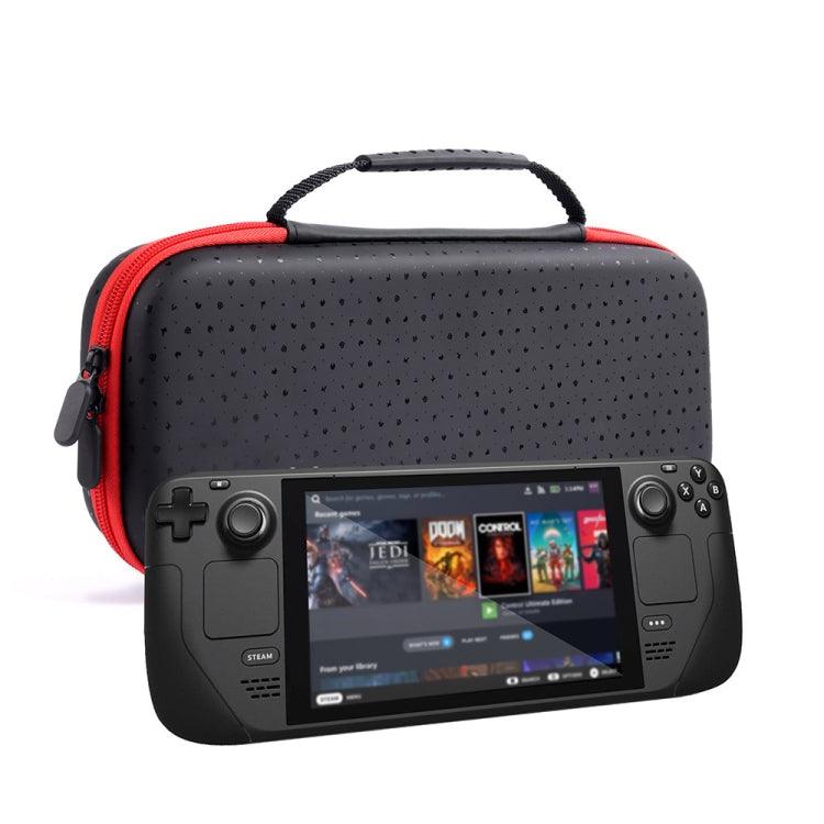 Steam Deck Game Console Storage Bag Waterproof and Drop-proof with Interlayer (Black)