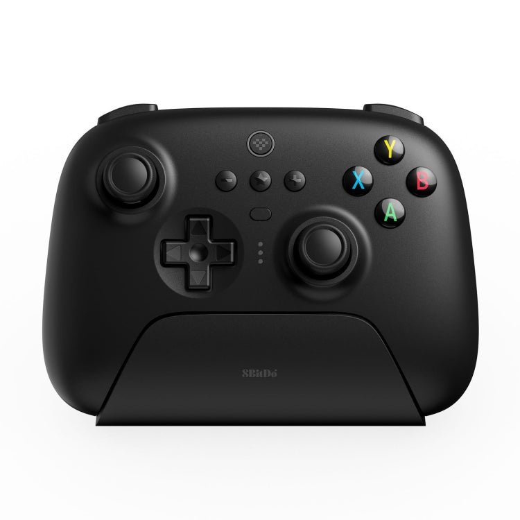 8BitDo Wireless 2.4G Gaming Controller With Charging Dock For PC / Windows 10 / 11 / Steam Deck (Black)