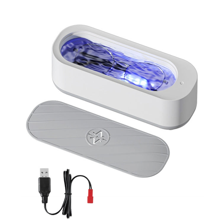 Multifunctional Ultrasonic Cleaner with Rechargeable Purple Light for Jewelry and Glasses