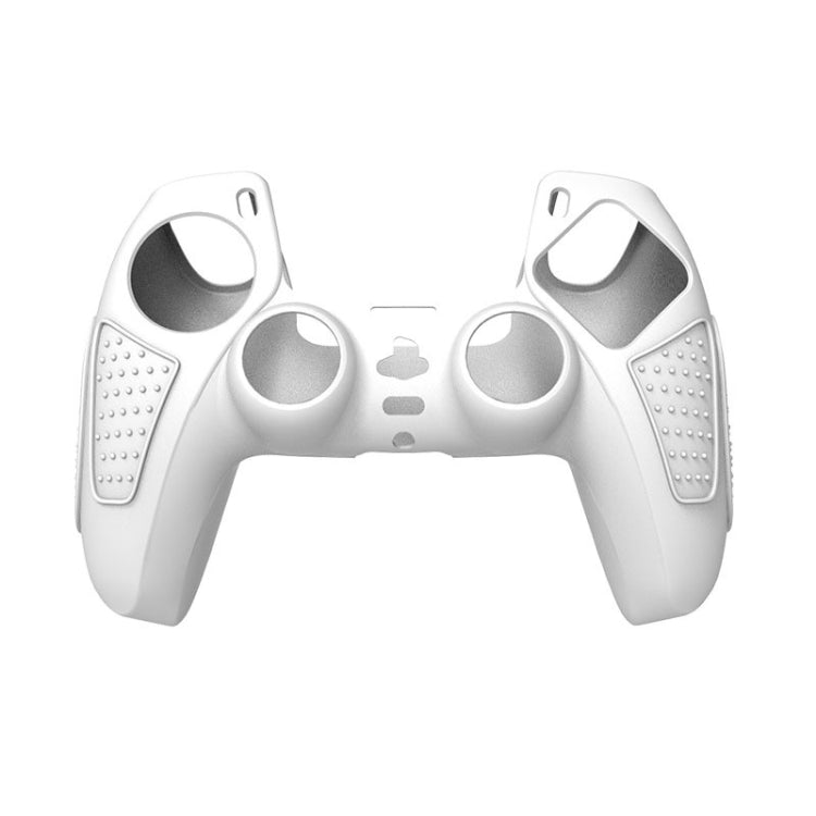 Playstation PS5 Gamepad Silicone Protective Case Cover Anti-Skid Soft Silicone Cover, Color: White