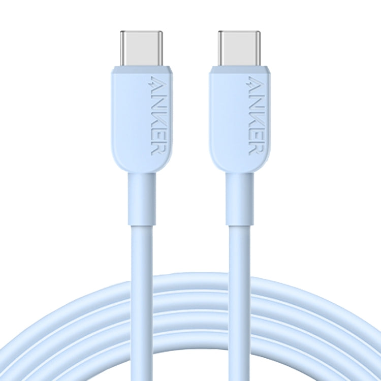 ANKER A81E2 1.8m 60W Dual Type-C Fast Charging Cable - Blue