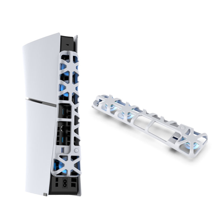 DOBE Blu-ray Fan Thermal Cooling Fan for PS5 Slim - White