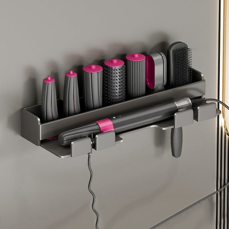 Dyson Punch-free Curling Rod Storage Rack Bathroom Hairdressing Iron Hanger (Gray)
