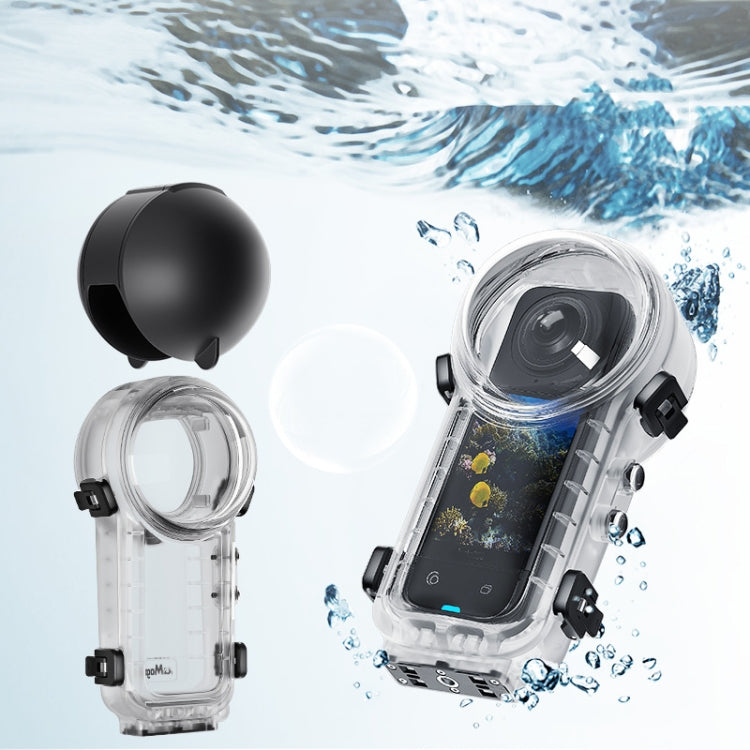 Insta360 X4 aMagisn 50m Depth Waterproof Protective Case - Quick Release Invisible Diving Cover