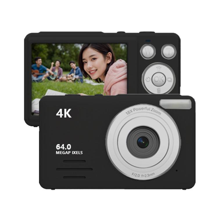 Anytek S7 4K HD Digital Travel Camera for Students and Kids - Black