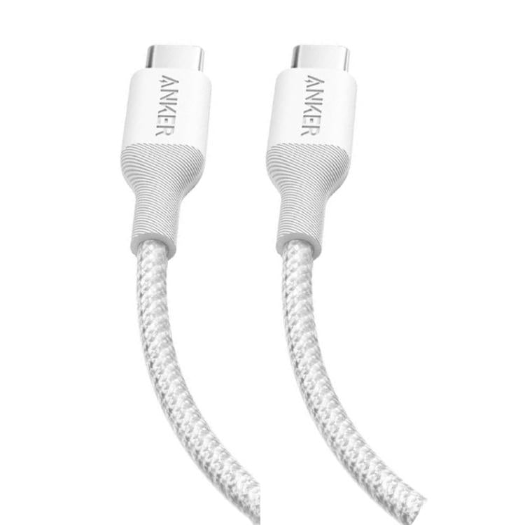 ANKER 240W Dual Type-C Port Eco-Fast Charging Data Cable, White 1.8m