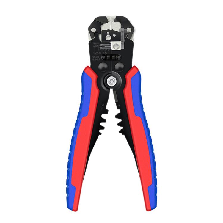 Automatic Multifunctional Crimping and Stripping Pliers with Portable Electrician Wire Tools - Red Blue Handle