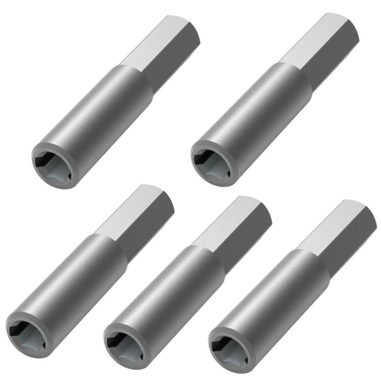 5 Piece Multi-Function Bit Adapter Set - 6.35mm to 4mm Screwdriver Accessories