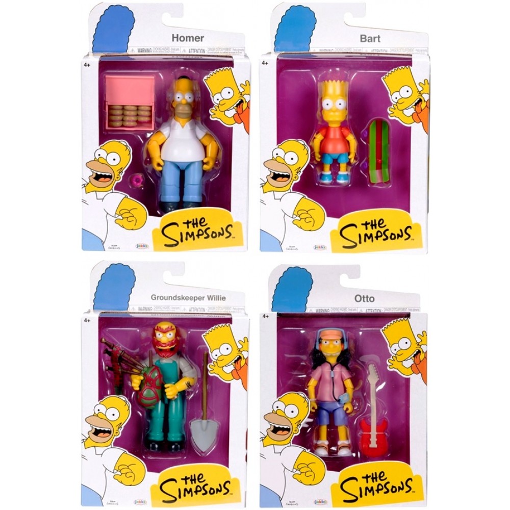 The Simpsons 5 Inch Scaled Figure with Accessory, Assorted, Random Delivery