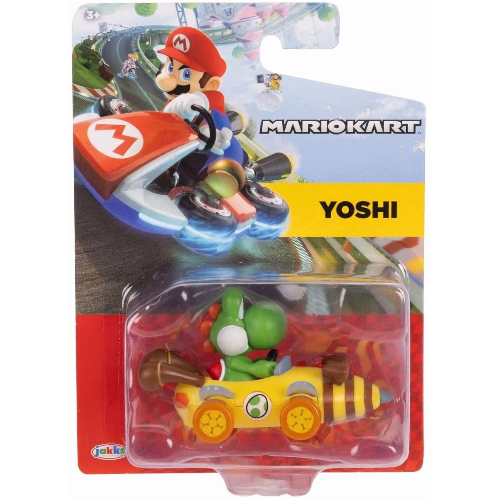 Hot Wheels Mario Kart - Yoshi Action Figure, 2.5"
