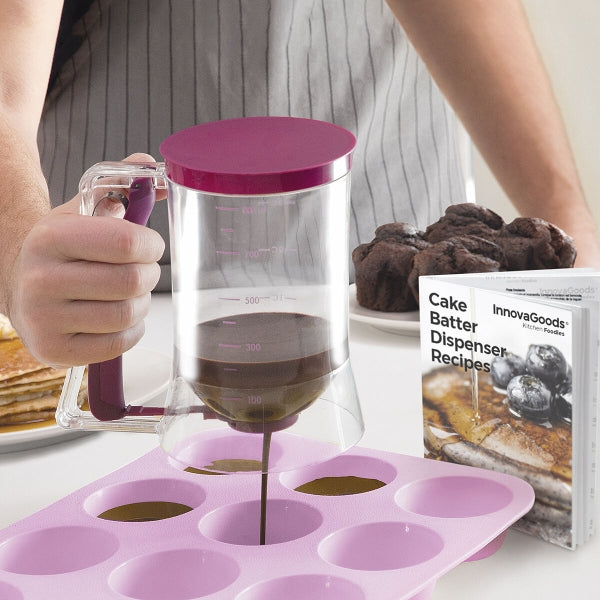 Cake Batter Dispenser with Recipe Box