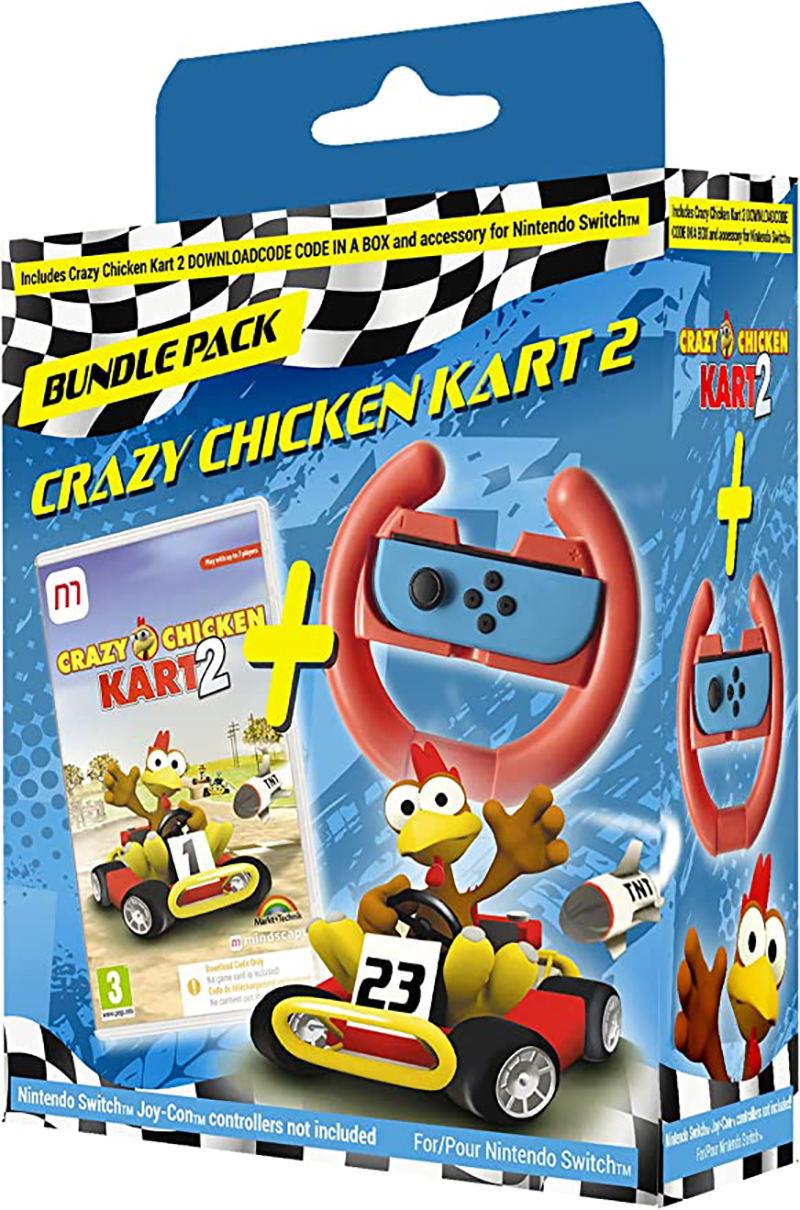 Crazy Chicken Kart 2 Bundle (Includes Steering Wheel) (Nintendo Switch)