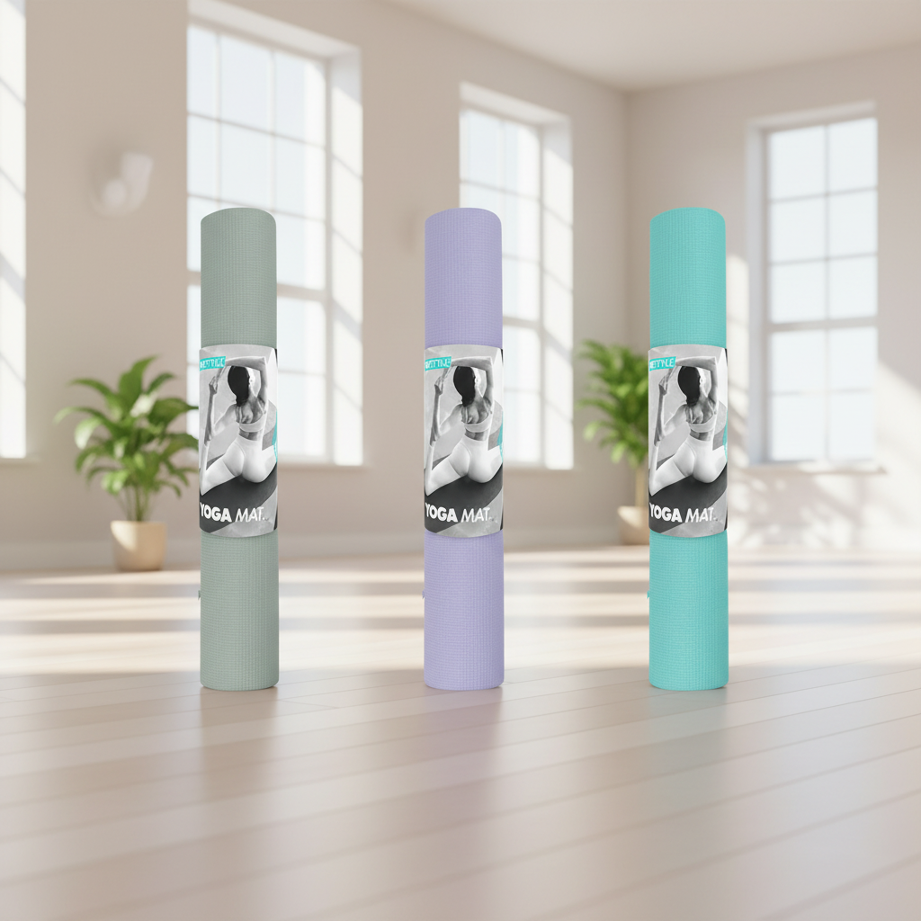 Premium Non-Slip Yoga Mat - 57cm x 1.3M - Random Delivery