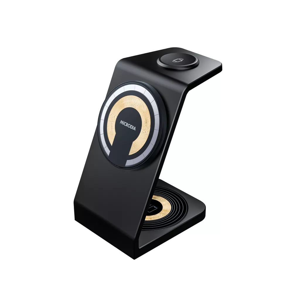 Microdia SNAPStation Aluminaire 23W 3-in-1 MagSafe Magnetic
Wireless Charging Station Black