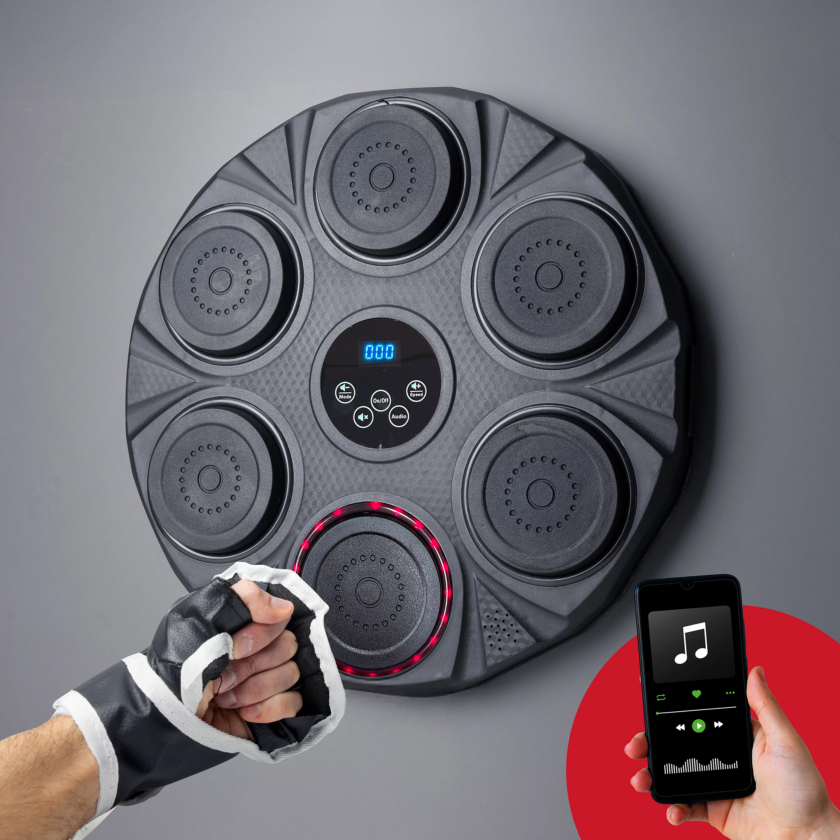 Boxing Pad Rechargeable Bluetooth Light Up and Sound Exercise Machine