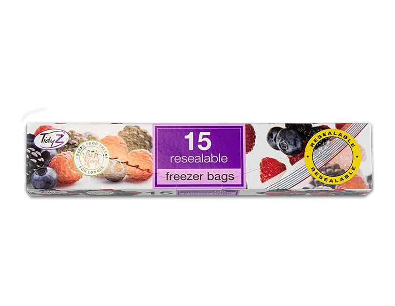 Freezer Bags Resealable 15pk