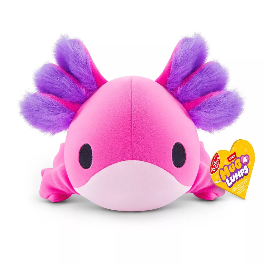 Hug-A-Lumps Axolotl by ZURU, Small, 0.75kg/1.65lbs, Cuddly Squishy Weighted Plush, Sleeping Pillow Plush, Stuffed Animal