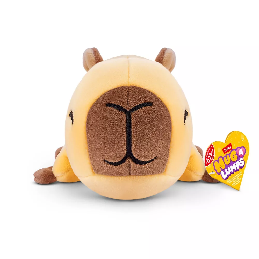 Hug-A-Lumps Capybara by ZURU, Baby, 0.23kg/0.5lbs, Cuddly Squishy Weighted Plush, Sleeping Pillow Plush, Stuffed Animal