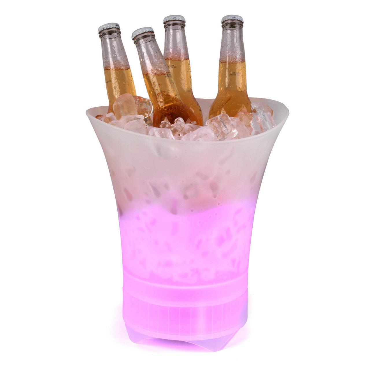 Intempo Ice Bucket Speaker - Party Bluetooth Speaker, USB Rechargeable, Colour Changing LED Lights, Up To 6 Hours Of Playtime, Beer & Wine Cooler, Prosecco/Champagne Bucket, AUX Included